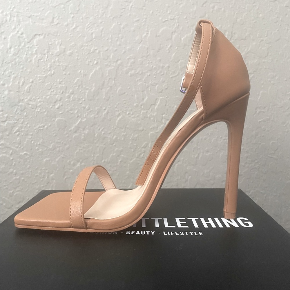 Pretty Little Thing Heels, Size 6 never worn.